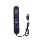 Hub USB 8 ports - Multi-port Hub USB 2.0 - Noir