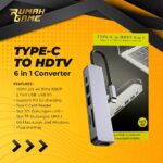 NOVOO Hub USB C, Adaptateur USB C vers HDMI 6 en 1