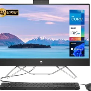 ORDINATEUR HP All-in-One 24-cb1004nh PC - Intel(R) Core(TM) i7-1255U - 12e GENERATION 16Gb RAM - 1Tb SSD - ECRAN 24" Full HD Tactile Noir